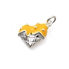 925 Sterling Silver Enamel Heart Ice Cream Charms STER-H116-03S-04-1