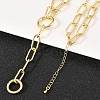 Brass Paperclip Chain Y Lariat Necklaces NJEW-H087-06E-G-3