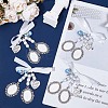 DIY Flower Alloy Pendants Kits PALLOY-HY00072-3