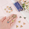 20Pcs Rack Plating Golden Alloy Pendants ALRI-SC0001-45-3