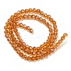 Transparent Electroplate Glass Beads Strands GLAA-F029-2mm-C28-2