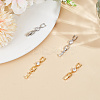 4Pcs 2 Colors Brass Watch Band Clasps KK-OC0001-53-4