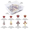 16Pcs 8 Styles Alloy Enamel Pendants FIND-FS0003-88-4
