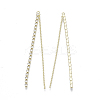 Brass Rhinestone Cup Chain Big Pendants KK-R129-06G-2