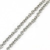 Trendy Unisex 304 Stainless Steel Cable Chain Necklaces X-NJEW-L043-16P-2