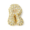 Rack Plating Brass Clear Cubic Zirconia Pendants KK-S378-01G-R-1