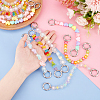 1 Set Flower & Heart & Bear & Star Transparent Acrylic Beaded Shoe Chains FIND-PH0009-97-3