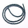 Faceted Rondelle Full Rainbow Plated Electroplate Glass Beads Strands X-EGLA-M004-2mm-A05-3