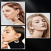 2 Pairs Alloy Fan Chandelier Earrings for Women EJEW-LP0001-50-4