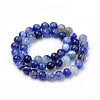 Natural Striped Agate/Banded Agate Beads Strands X-G-S259-04B-8mm-2
