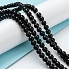 Natural Black Onyx Beads Strands X-G-Z024-01C-4