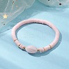 Polymer Clay Heishi Surfer Stretch Bracelet BJEW-JB10153-01-2