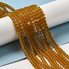 Imitate Austrian Crystal Frosted Glass Beads Strands EGLA-A039-T3mm-MD28-2