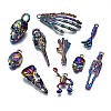 Rainbow Color Alloy Pendants PALLOY-S180-183-NR-1