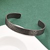 316 Surgical Stainless Steel Cuff Bangles BJEW-C125-07AS-4