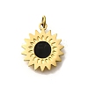 304 Stainless Steel Enamel Charms STAS-R153-09G-02-1