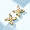 304 Stainless Steel Stud Earrings X-EJEW-C135-01G-04-2