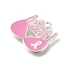 Breast Cancer Pink Awareness Ribbon Theme Alloy Enamel Pendants LS-ENAM-C026-01H-S-2