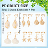6Pair 304 Stainless Steel Clip-on Earring EJEW-UN00025-3
