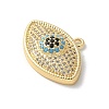 Brass Micro Pave Cubic Zirconia Pendants KK-P292-18G-2