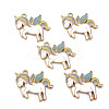 Rack Plating Alloy Enamel Pendants LS-X-ENAM-S126-068-NR-1