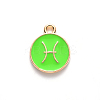 Alloy Enamel Pendants ENAM-S124-01B-06H-2