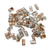 2-Hole Transparent Glass Seed Beads SEED-S023-30B-32-1