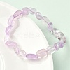 Natural Amethyst Beaded Stretch Bracelets for Women BJEW-K213-C23-3