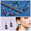12Pcs 6 Colors Glass Round Bead Pendant Stitch Markers HJEW-NB00020-5