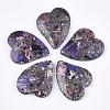Synthetic Gold Line Regalite/Imperial Jasper/Sea Sediment Jasper Pendants G-S329-052B-1
