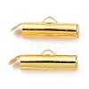 Iron Slide On End Clasp Tubes X-IFIN-R212-1.6cm-G-2