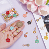 32Pcs 16 Styles Alloy Enamel Shoes Charms HJEW-PH01947-3