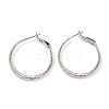 Twisted Big Ring Huggie Hoop Earrings for Girl Women KK-C224-05P-01-1