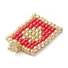 Handmade Loom Pattern Seed Beads PALLOY-MZ00159-4