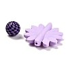 23Pcs Sunflower & Round Silicone Focal Beads SIL-L005-01C-3