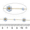 Handmade 304 Stainless Steel Beaded Chains CHS-L031-08G-01-2