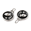 304 Stainless Steel Enamel Pendants STAS-A080-43P-10-2