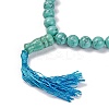Synthetic Turquoise Beads Stretch Bracelets BJEW-A025-01F-2