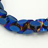 Fashion Non-Magnetic Synthetic Hematite Stretchy Bracelets BJEW-K001-02C-2