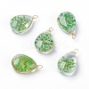 Inner Flower Glass Pendants LS-GLAA-K036-C01-NF-2