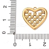 304 Stainless Steel Rhinestone Pendants STAS-G385-10G-02-3