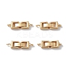 Rack Plating Brass Fold Over Clasps with Loops KK-L184-89G-1