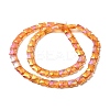 Electroplate Glass Beads Strands EGLA-H103-FR08-2