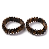 Bicone Natural Tiger Eye Beads Stretch Bracelets for Women Men BJEW-C097-05L-1
