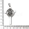 304 Stainless Steel Big Pendants STAS-Z169-02AS-4