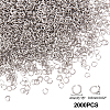 2000Pcs 304 Stainless Steel Open Jump Rings STAS-UN0029-61-4