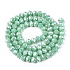 Electroplate Glass Beads Strands EGLA-A044-P6mm-B14-3
