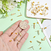 30Pcs 201 Stainless Steel Oval Stud Earring Findings STAS-BBC0010-07-3