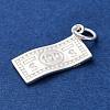 925 Sterling Silver Paper Money Pendants STER-G045-09S-2