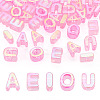 50Pcs 5 Styles UV Plating Rainbow Iridescent Acrylic Beads OACR-TA0004-93D-1